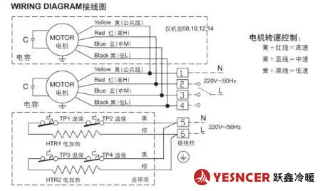 雙風(fēng)機(jī)盤管接線